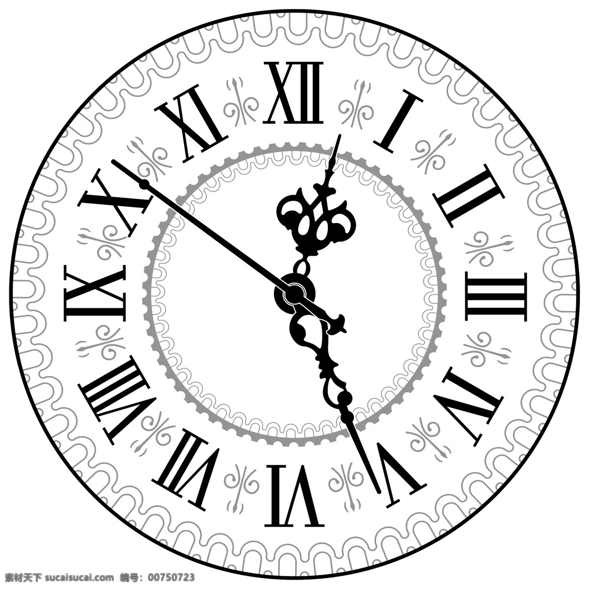 矢量钟表时间 古老旧钟 钟表 时间 怀旧钟表 生活百科 矢量素材 白色