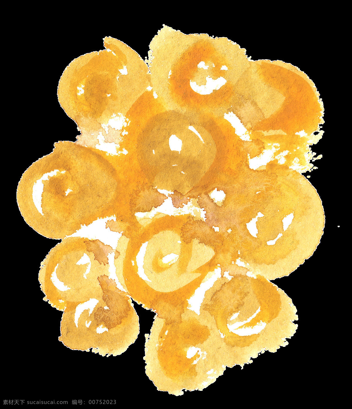 黄色 果肉 卡通 透明 植物 蜂蜜 透明素材 免扣素材 装饰图案