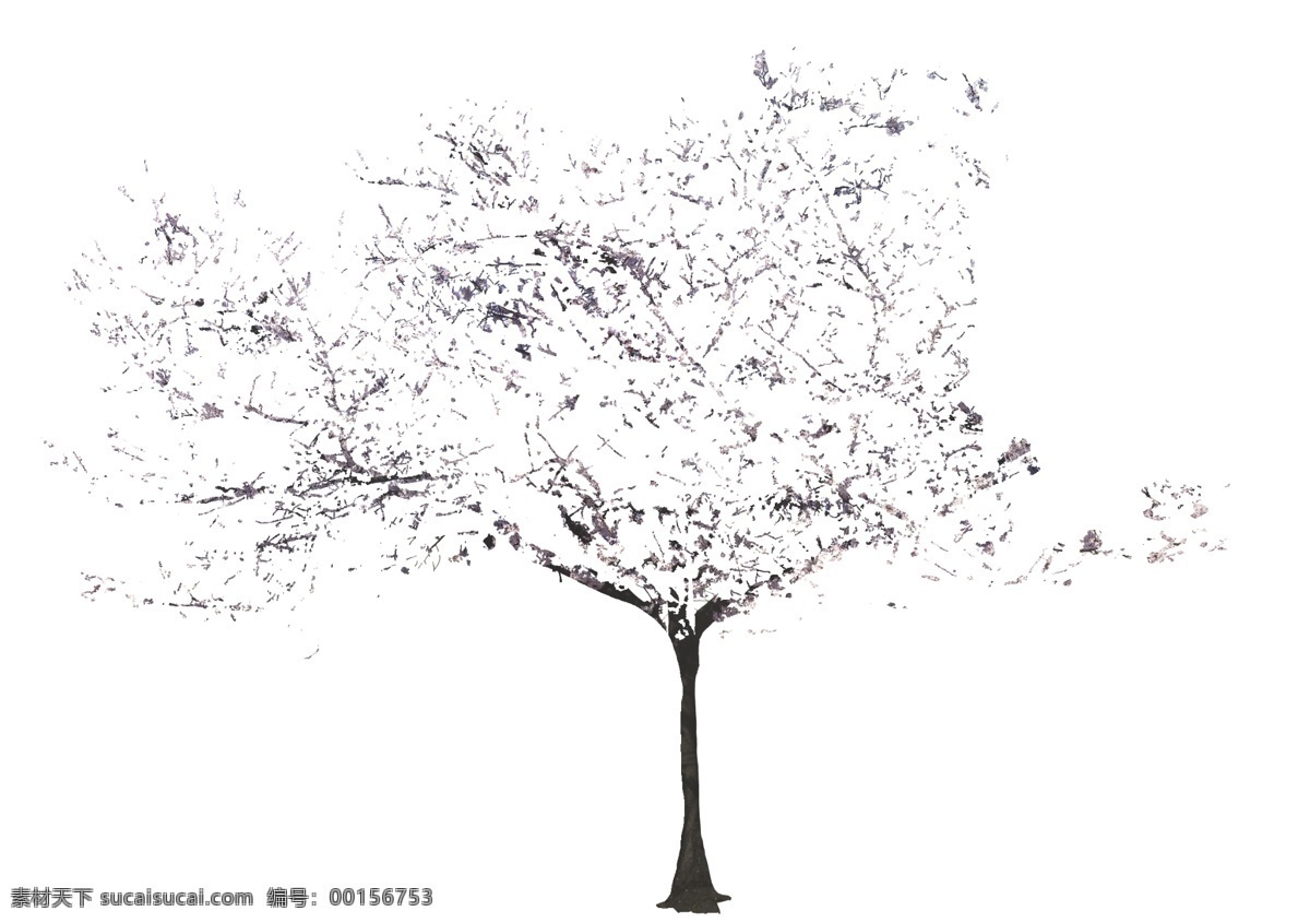 樱花 花树 色叶树 树 单棵树 psd树 大树 日本樱花 樱花树 分层樱花 风景 园林景观 分层 源文件