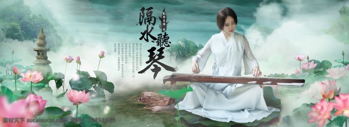 复古 中国 风 女装 海报 淘宝 连衣裙 中国风连衣裙 连衣裙海报 女装海报 淘宝女装海报 灰色