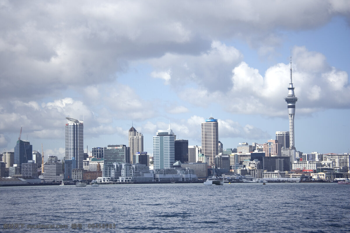 繁华城市 城市风景 城市 都市 城市风光 高楼 海边城市 自然风景 自然景观 蓝色