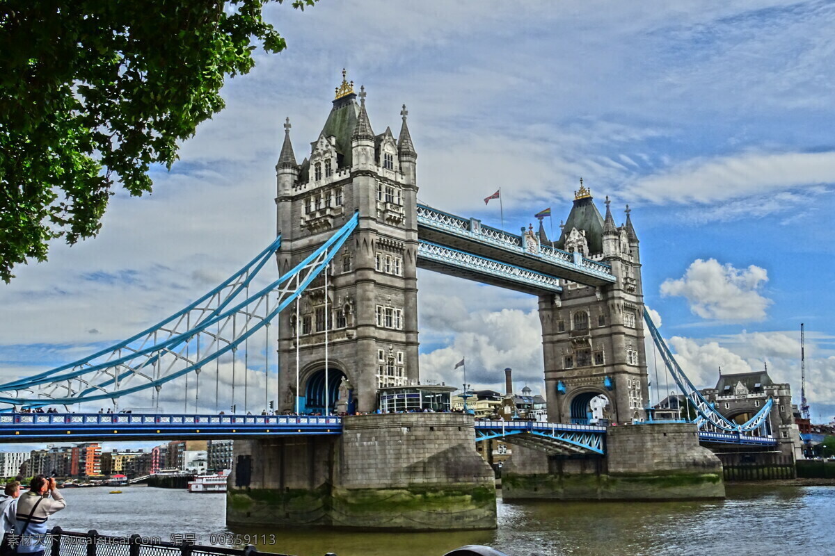 英国 伦敦 泰晤士河 塔桥 天空 云 旅游摄影 国外旅游