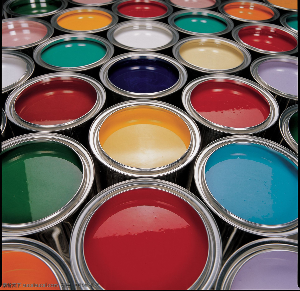 漆桶 颜料 彩色 多彩 容器 色彩 油漆桶 油漆 画笔 美术绘画 文化艺术
