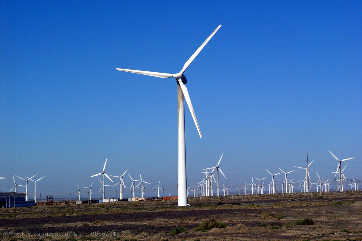 风电 能源 新能源 环保 风车 现代科技 工业生产
