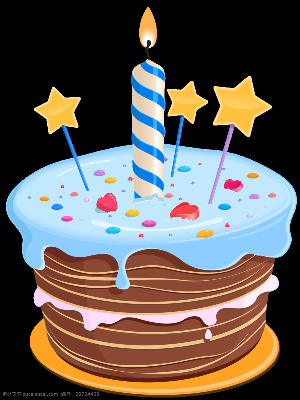 卡通 生日蛋糕 元素 png元素 蛋糕 免抠元素 庆祝 生日 透明素材