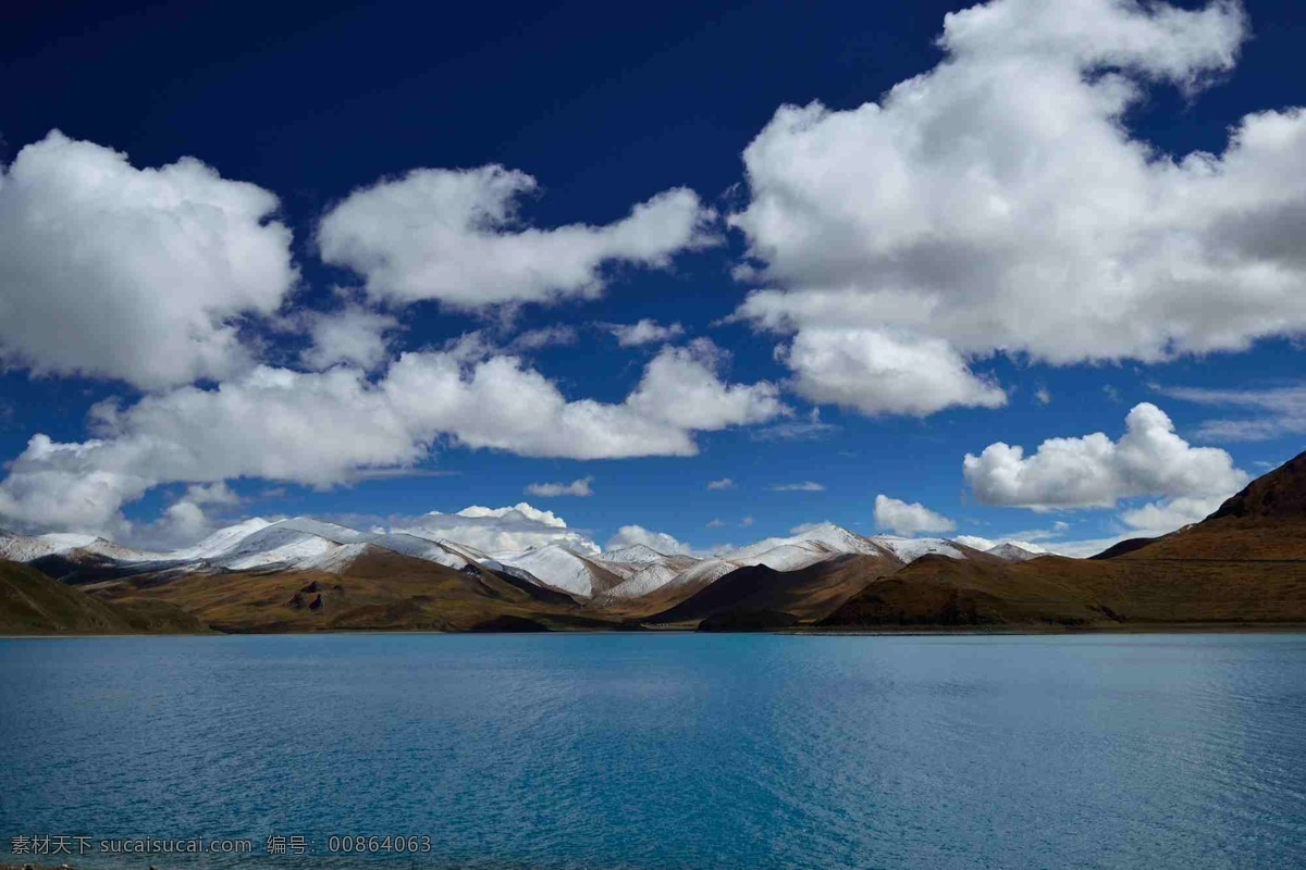 青藏高原风光 青藏高原 湖泊 高山 蓝天 白云 国内旅游 旅游摄影 蓝色