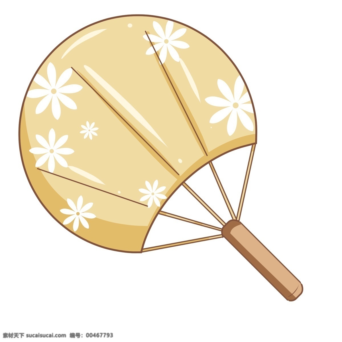 日本 樱花 扇子 插图 樱花扇子 日式扇子