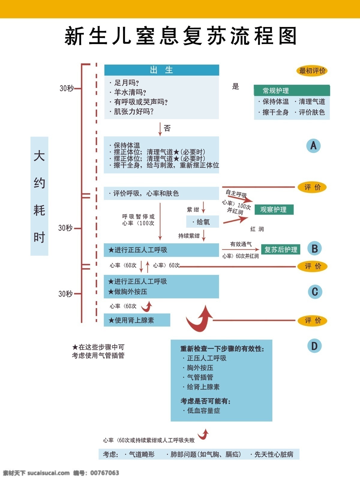 新生儿 窒息 复苏 流程图 医院 制度 分层 源文件库