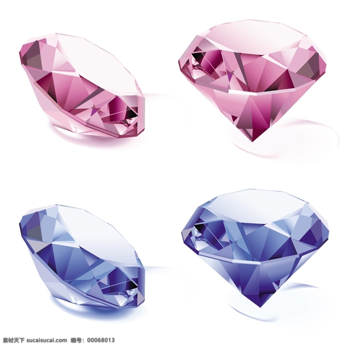 钻石 图标 宝石 首饰 水晶 紫色水晶 海蓝水晶 矢量图 其他矢量图