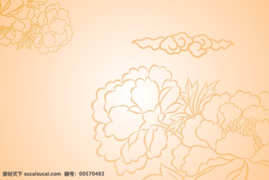 牡丹花纹 花纹 底纹背景 牡丹花 牡丹花花纹 芬芳 底纹边框 矢量