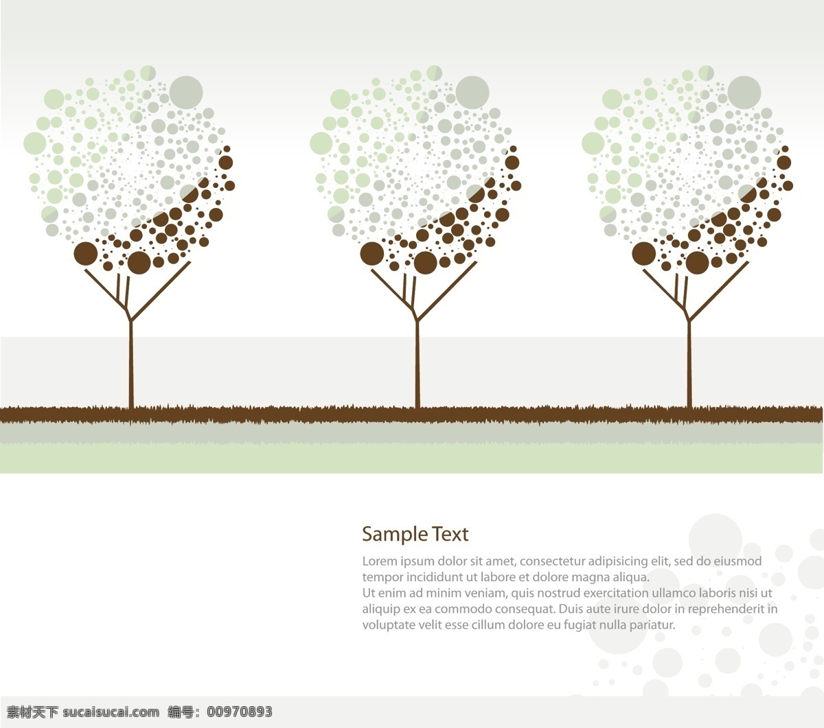 矢量 卡通 可爱 树木 封面设计 版式设计 卡通树木 矢量素材 英文版式 矢量图