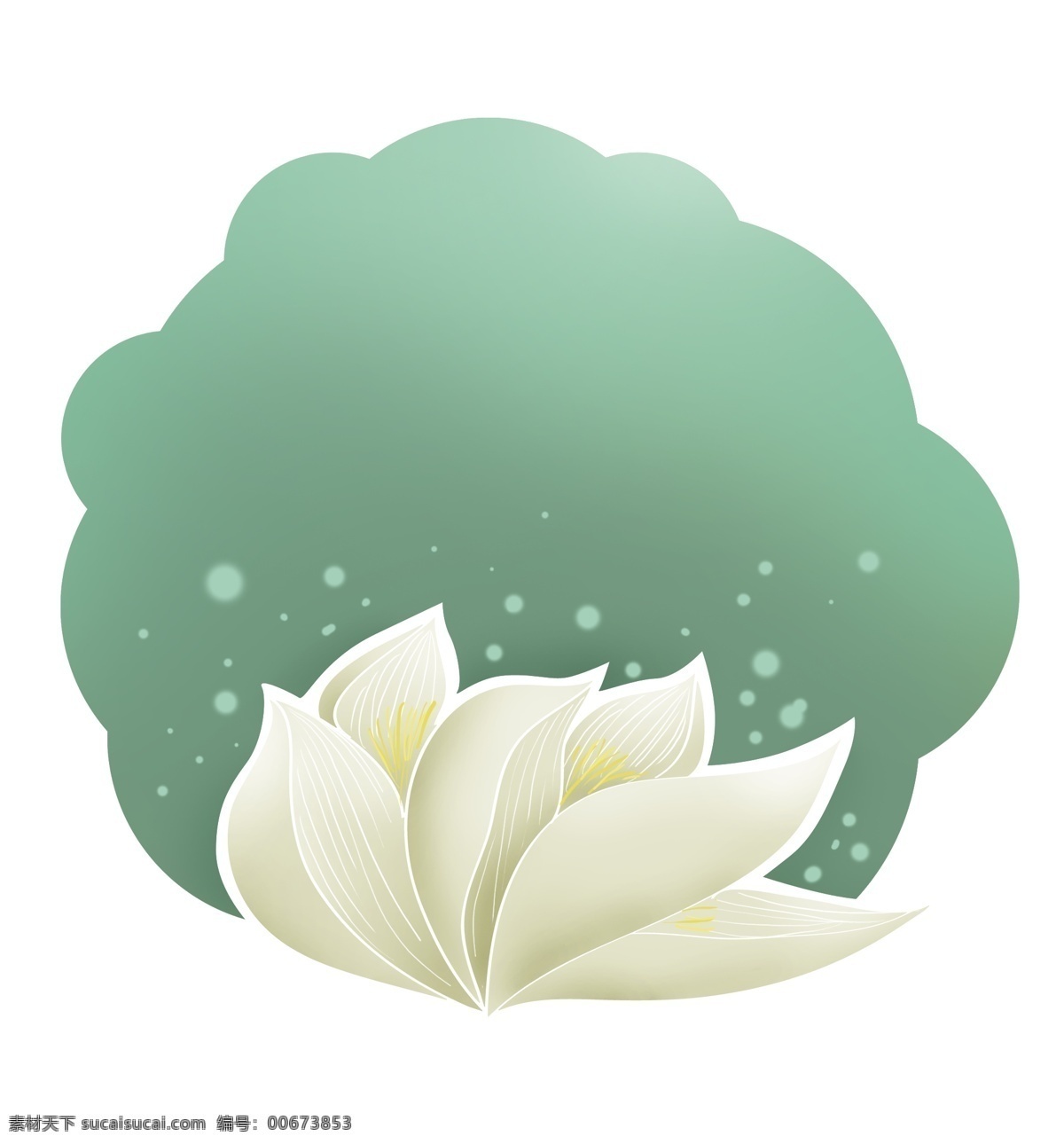 白色 莲花 绿色 文字 框 中国风文字框 古风 花卉 标题 夏季 文本 莲花提示框