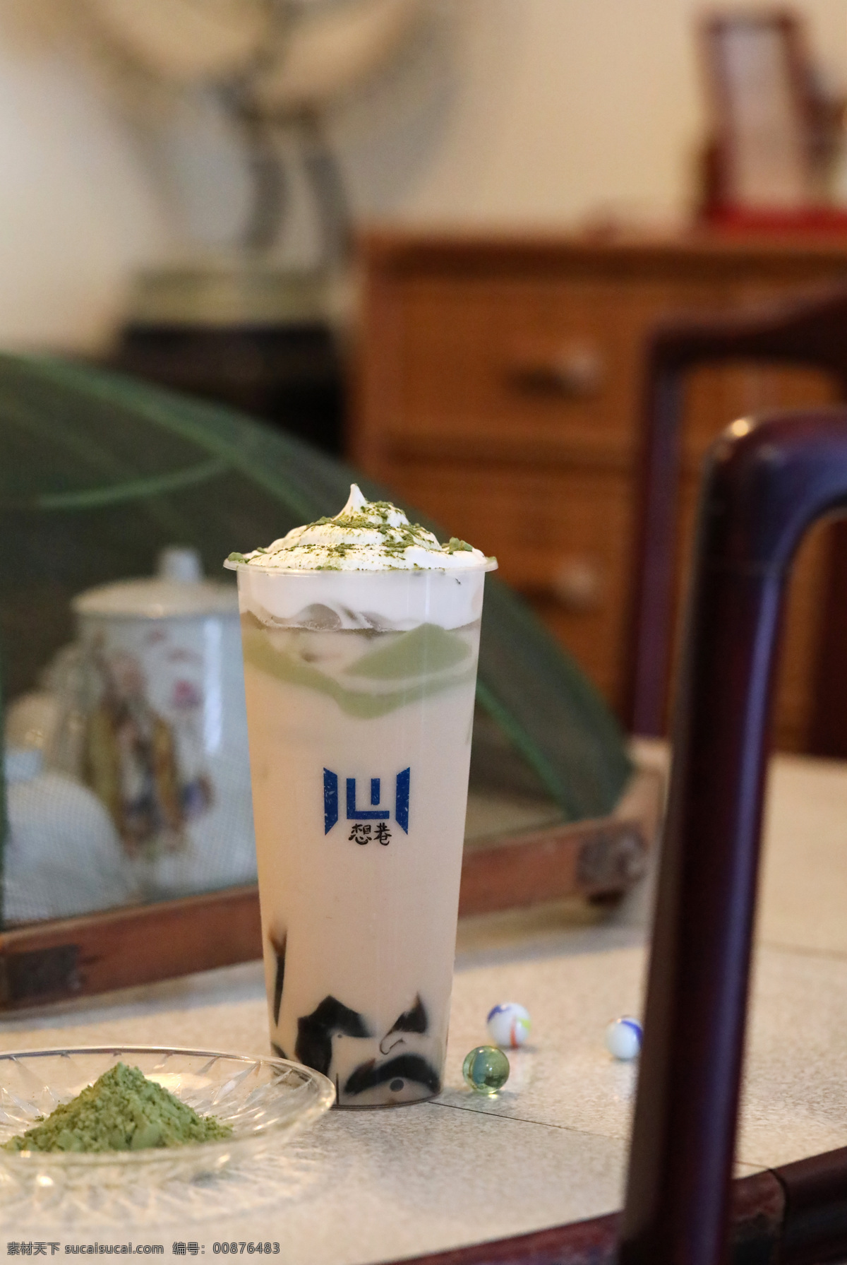 抹 茶 豆腐 烧 仙草 豆 腐 仙 草 海 报 餐饮美食 饮料酒水