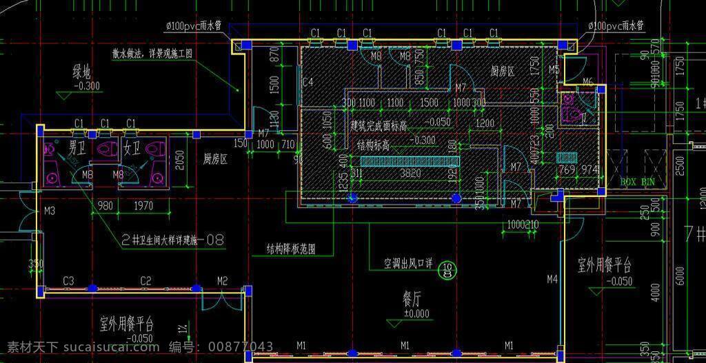 传统风格 传统建筑 饭店 仿古 古典 古建筑 环境设计 建筑设计 酒店 源文件 中式酒店 白云餐厅 一层平面 中式 中式风格 杭州 西 悦 榕 山庄 cad 图 dwg cad素材 室内图纸