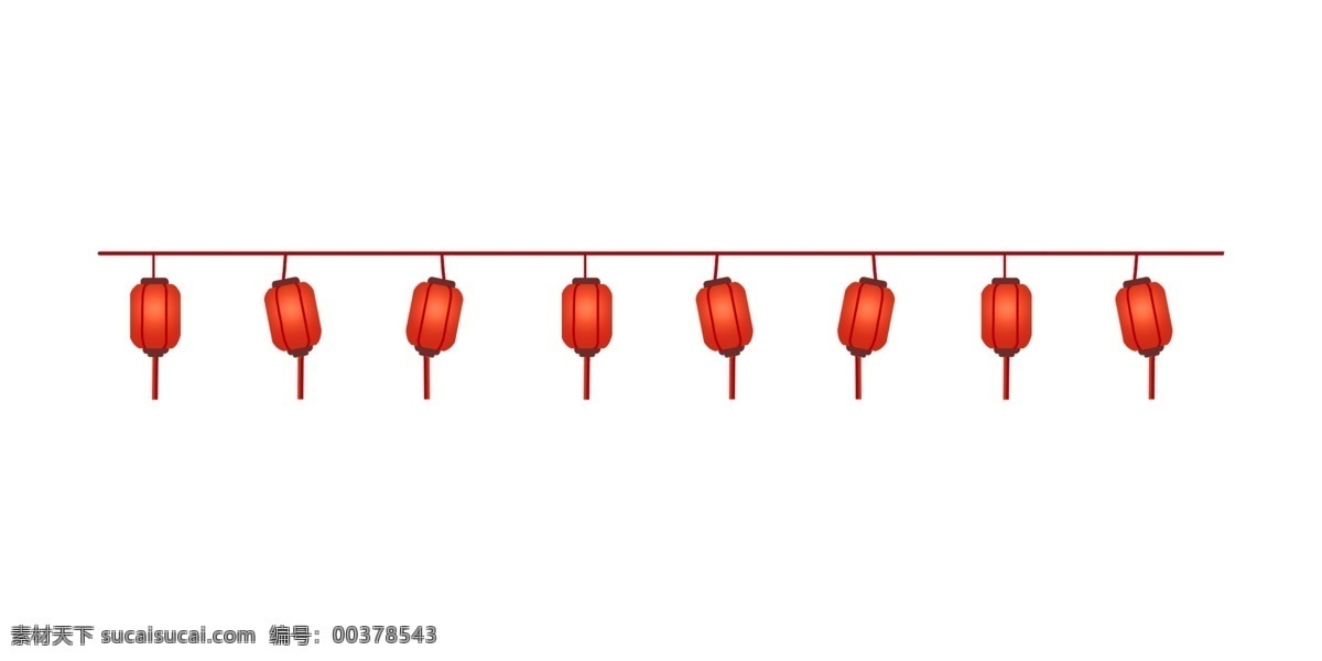 漂亮 灯笼 分割线 插画 漂亮的分割线 红色的分割线 灯笼分割线 分割线装饰 分割线插画 分割线创意