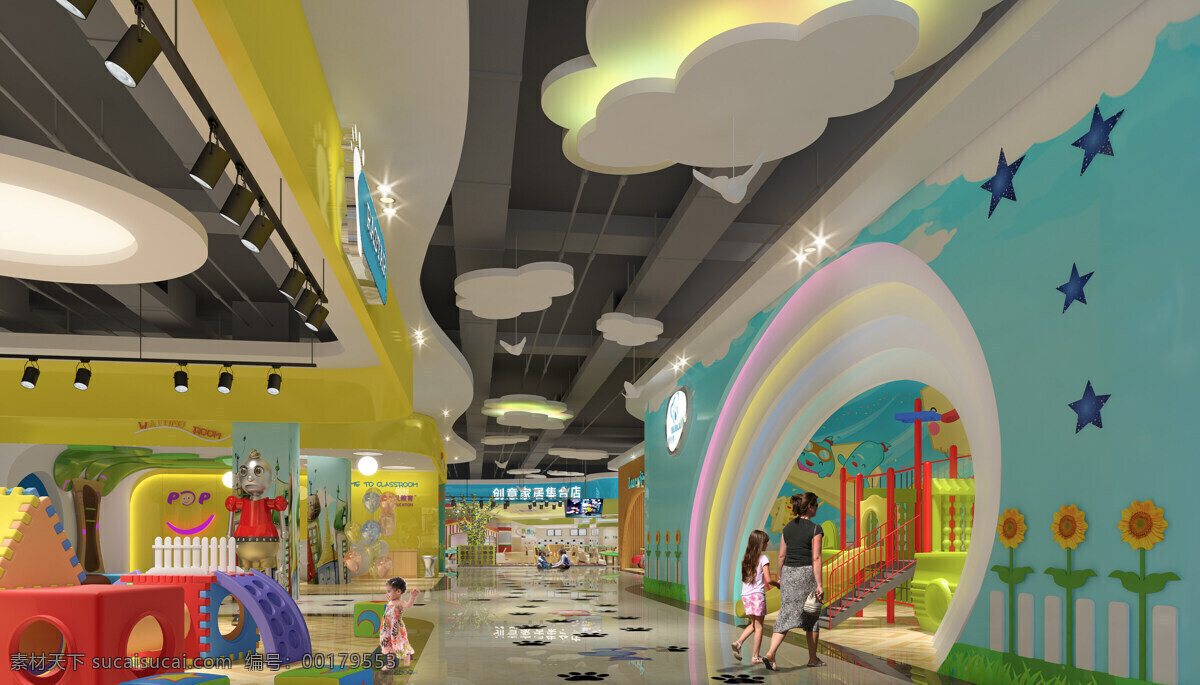 儿童 主题 购物中心 装修 效果图 分享 购物中心装修 商业空间设计 创意空间设计 儿童主题设计 装修效果图 环境设计 建筑设计