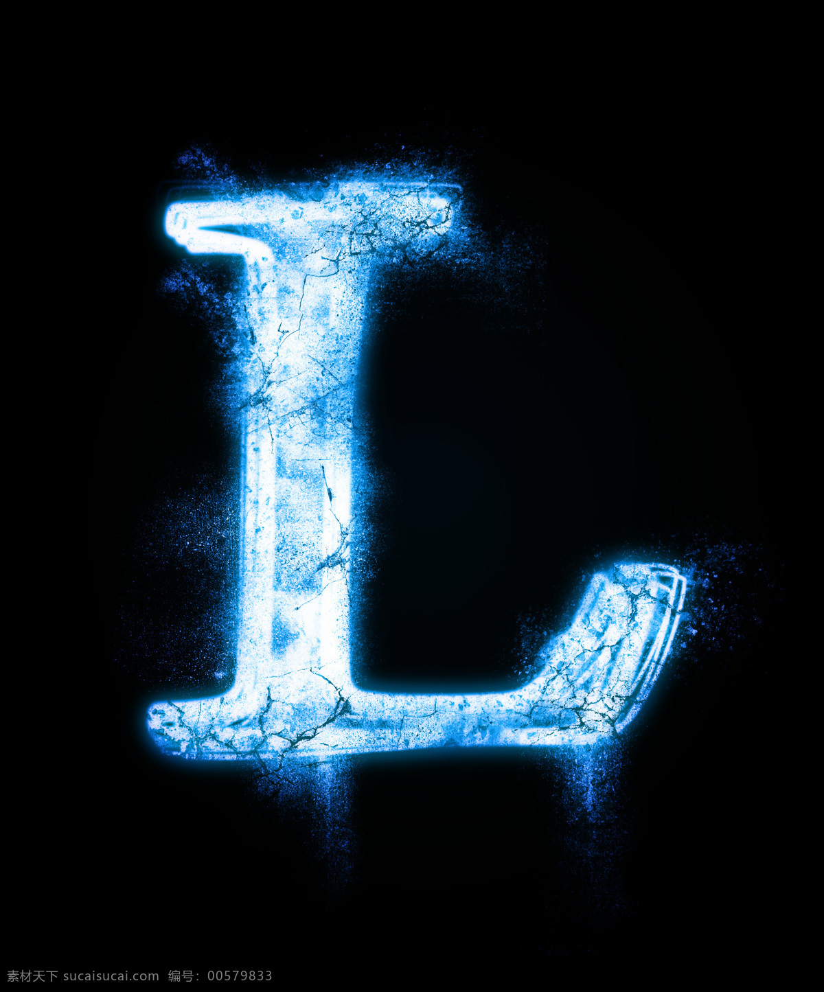 冰雪字体 字体 字体设计 英文字母 字母设计 英文设计 冰蓝 l 绘画书法 文化艺术