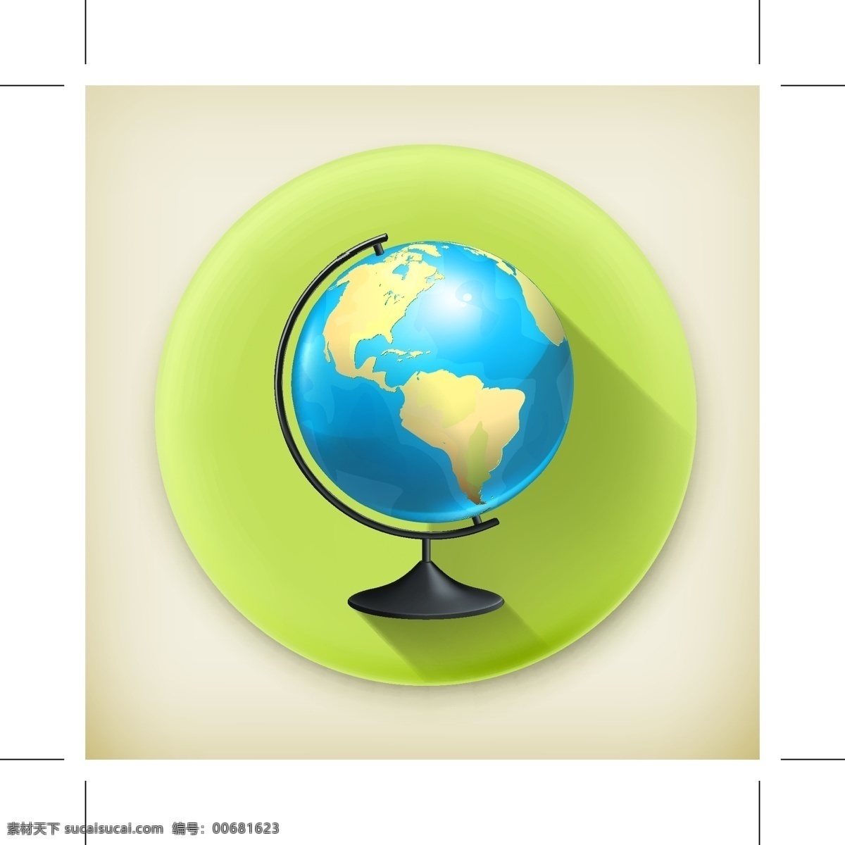 planet earth 矢量地球 卡通地球 地球插图 创意地球 绿色 背景 地球仪 绿色背景 地球 生活百科 矢量素材 白色