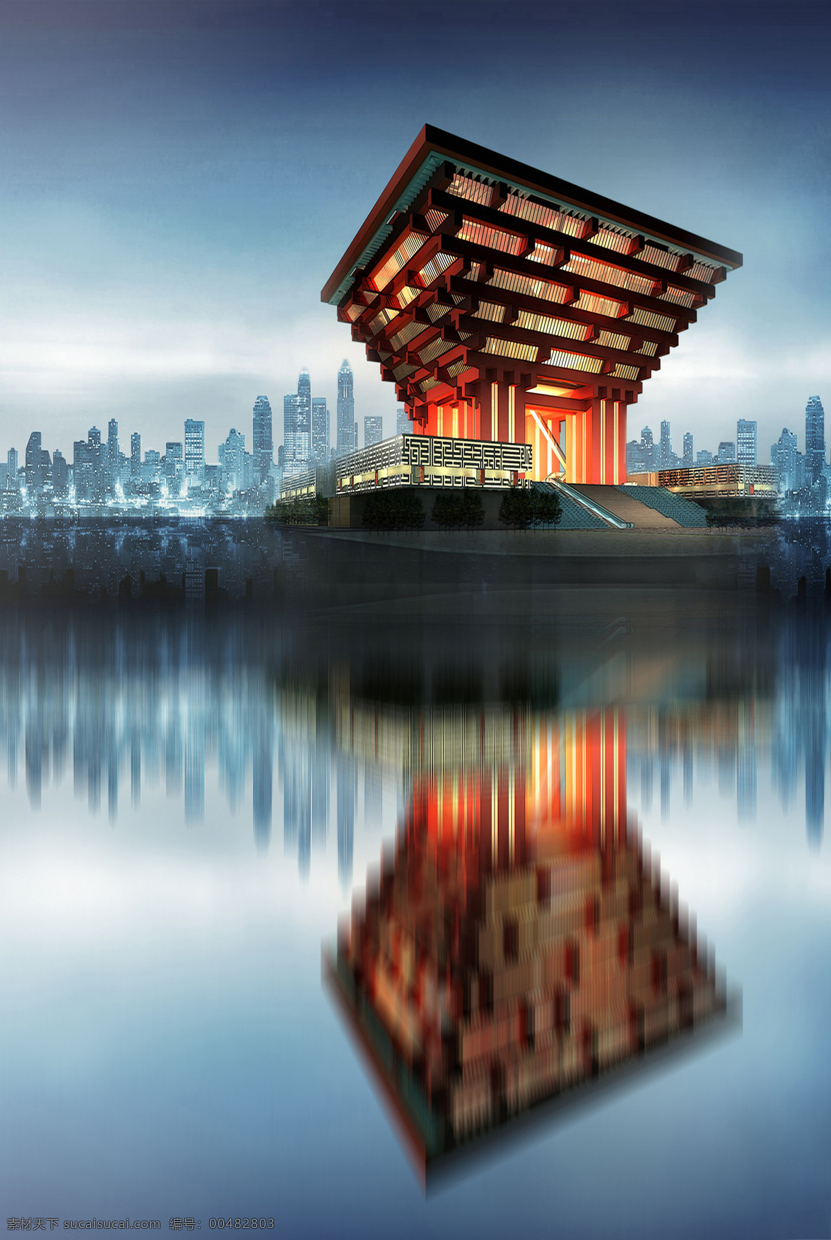 世博会 中国馆 建筑 世博会中国馆 东方之冠 中华艺术宫 背景图片