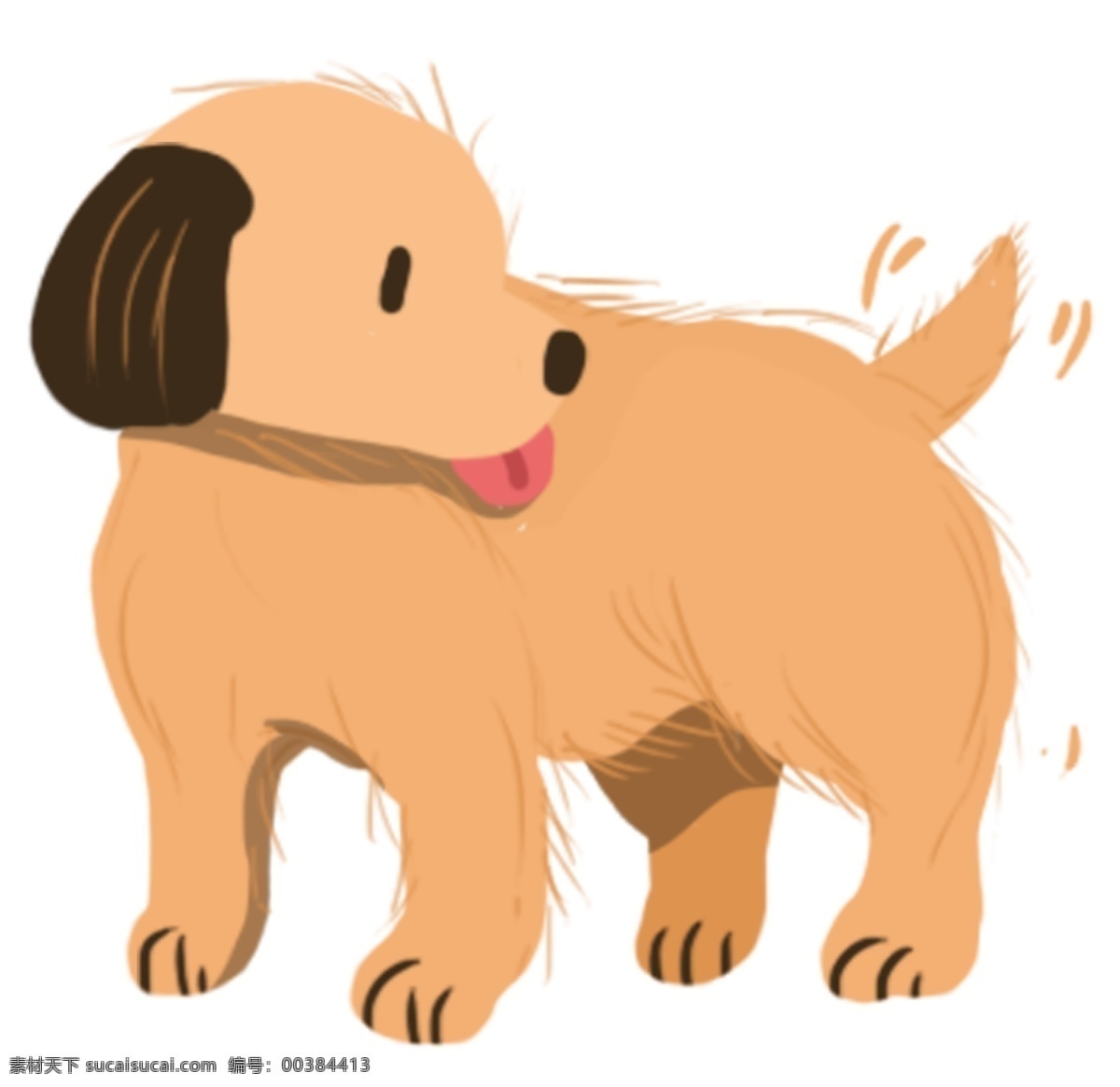 小狗图案 卡通 小狗 动物 图案