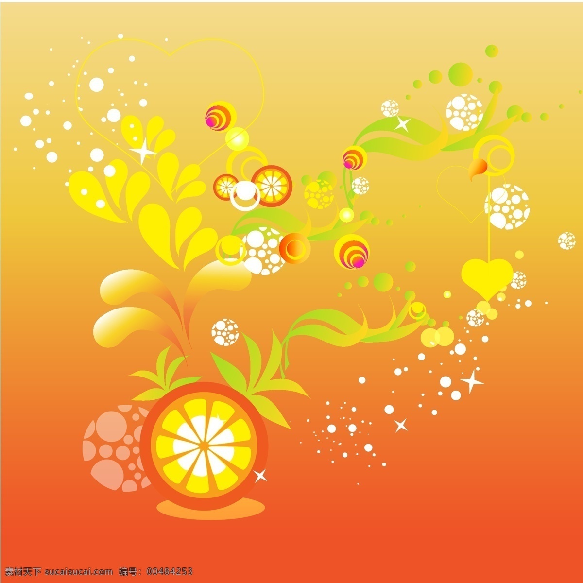 缤纷潮流图案 ai格式 背景 缤纷 潮流 抽象 花朵 花卉 花纹 渐变 模板 心形 圆圈 星光 图案 绚烂 五颜六色 色彩斑斓 叶子 柠檬 矢量素材 素材元素 设计稿 源文件 矢量图