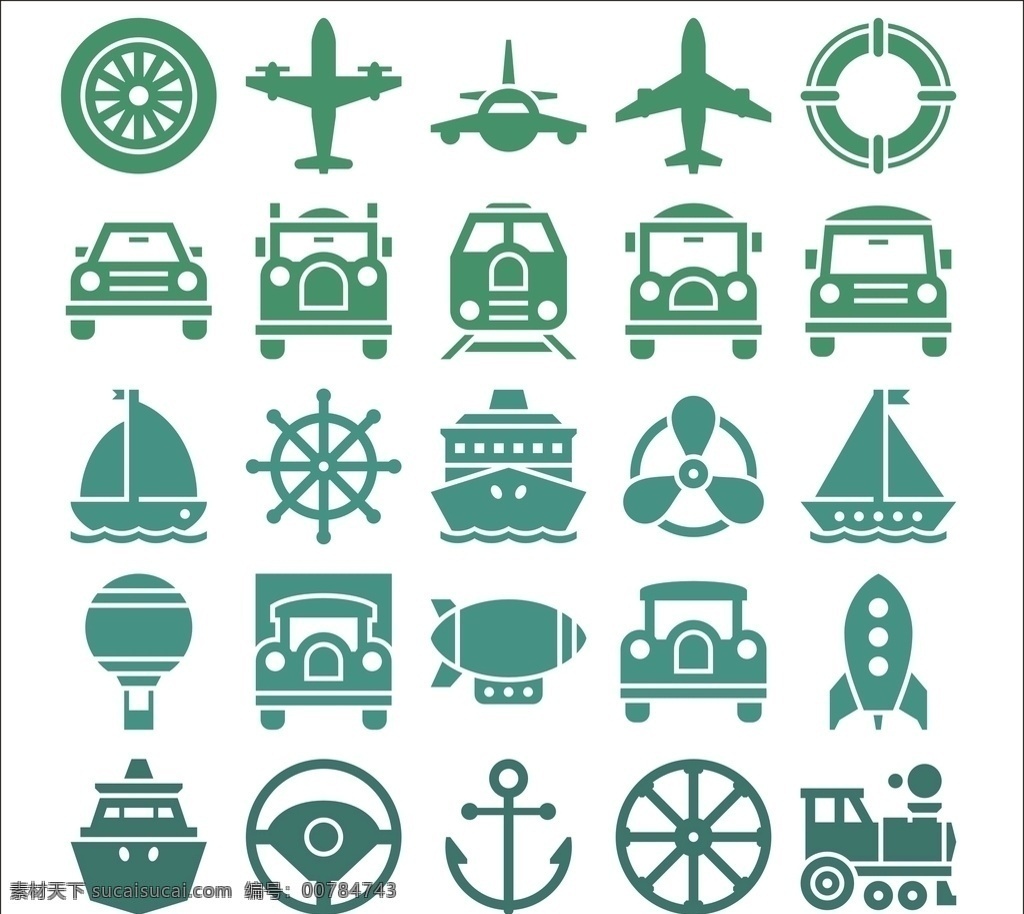 交通工具 小 图标 飞机 船 汽车 标志图标 其他图标