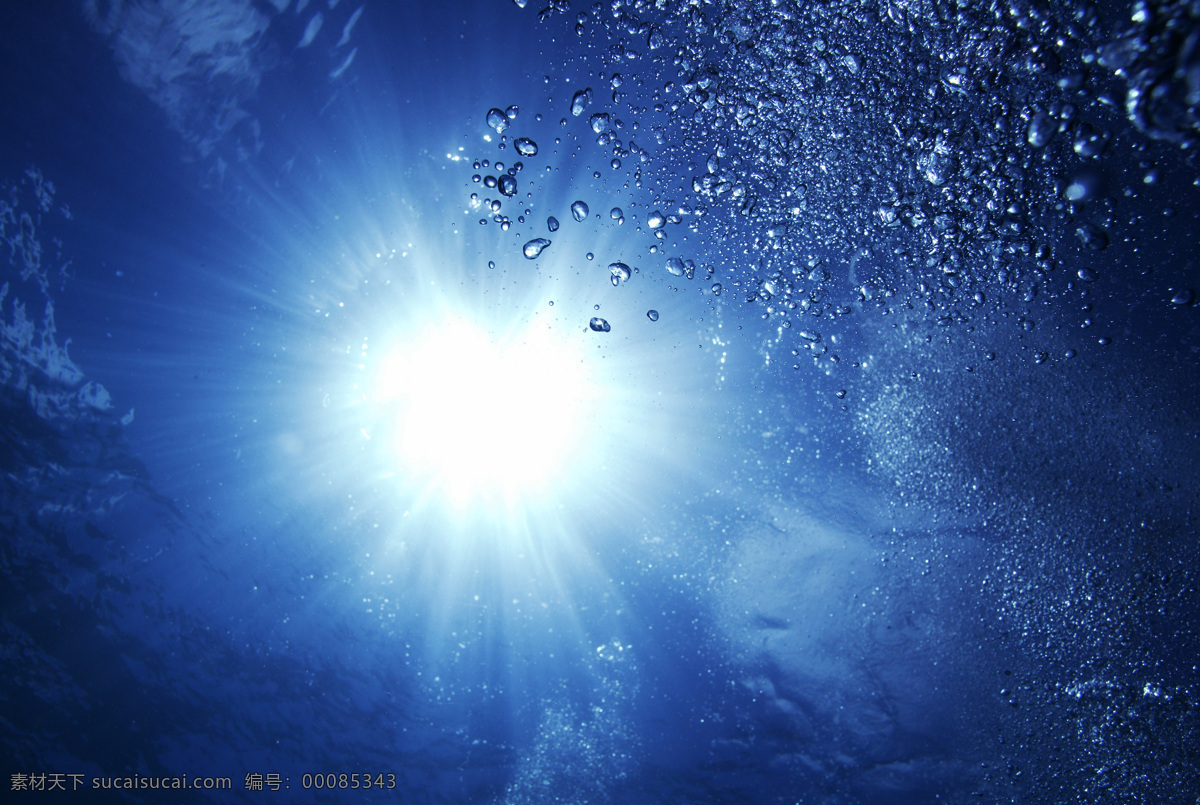 海中日光浴 旅遊 景觀 景象 天空 海底 水中 水泡 氣泡 水中陽光 旅游摄影