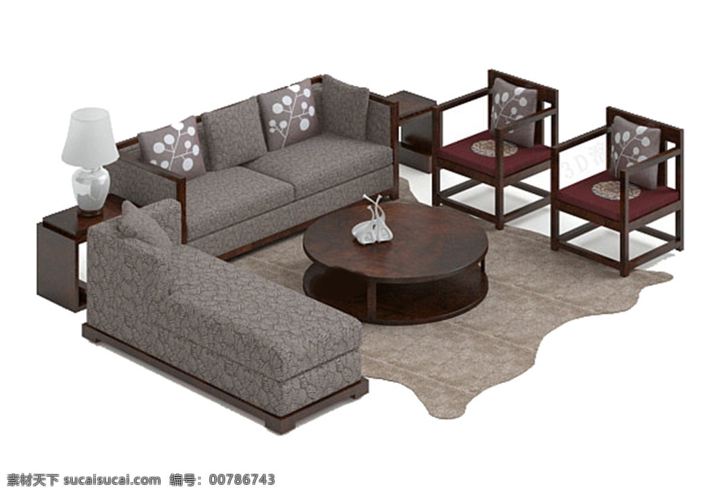 3d 模型 模板下载 素材图片 沙发 室内模型 3d设计模型 max 白色