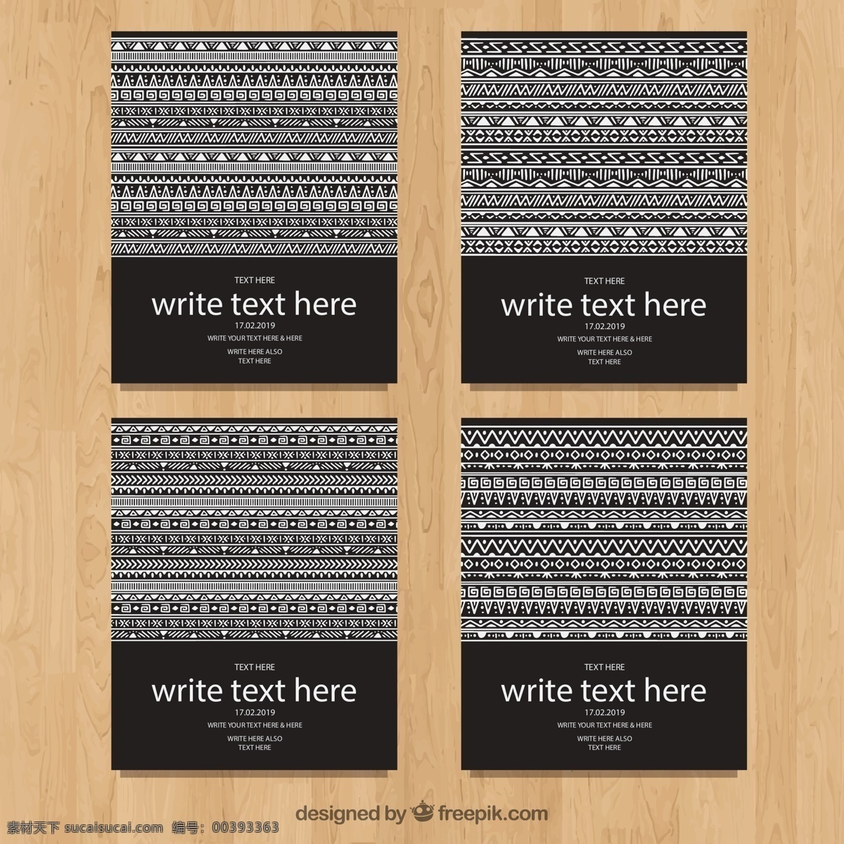 波西 米亚 花纹 卡片 白色 波西米亚 民族风 矢量 高清图片