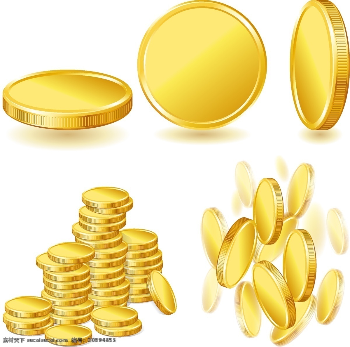 金钱金币 金币 金钱 商务 金融 手绘 矢量 商务金融 商业插画 金融货币