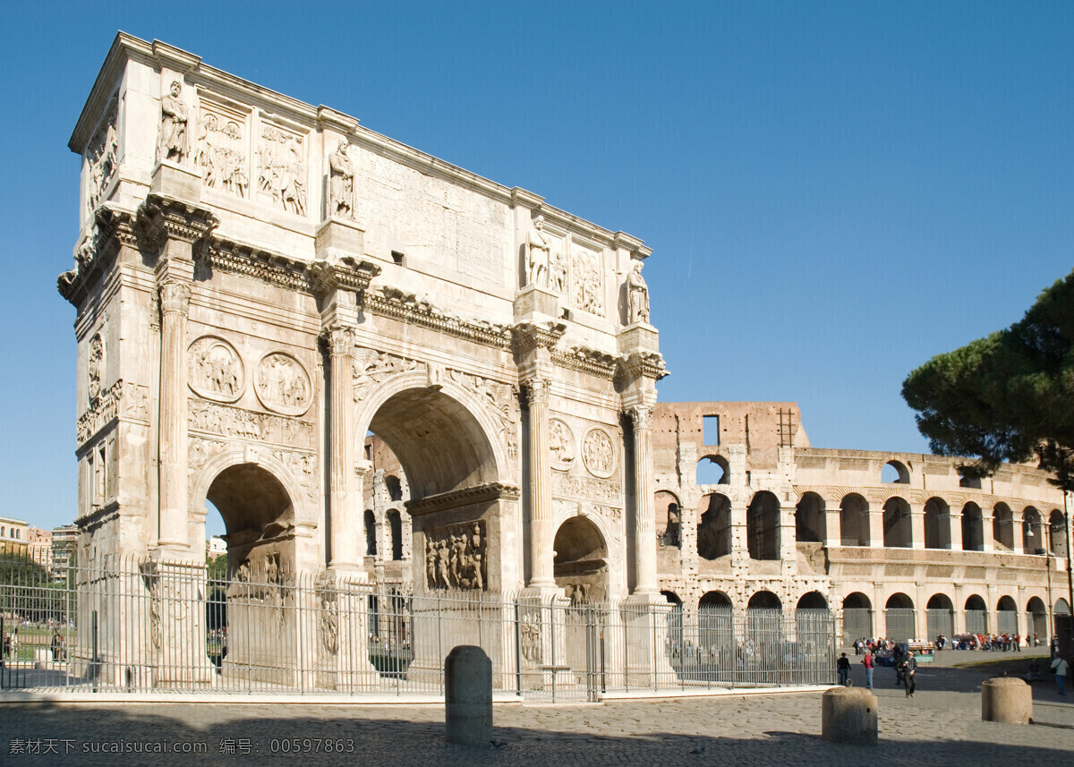 罗马广场 罗马建筑 罗马 度假 罗马街道 凯旋门 名胜古迹 自然景观 白色