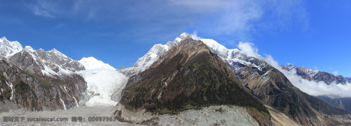 海螺沟 雪山 山峰 雪山远景 自然景观 寒冷 远山 旅游摄影 摄影作品 自然风景