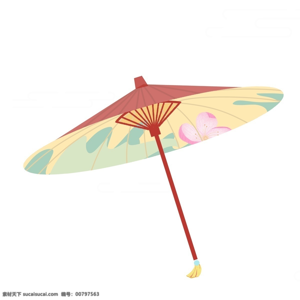 大气 油纸伞 元素 雨伞 传统 设计元素 简约 创意元素 花伞 手绘 手绘图案 手绘元素 psd元素