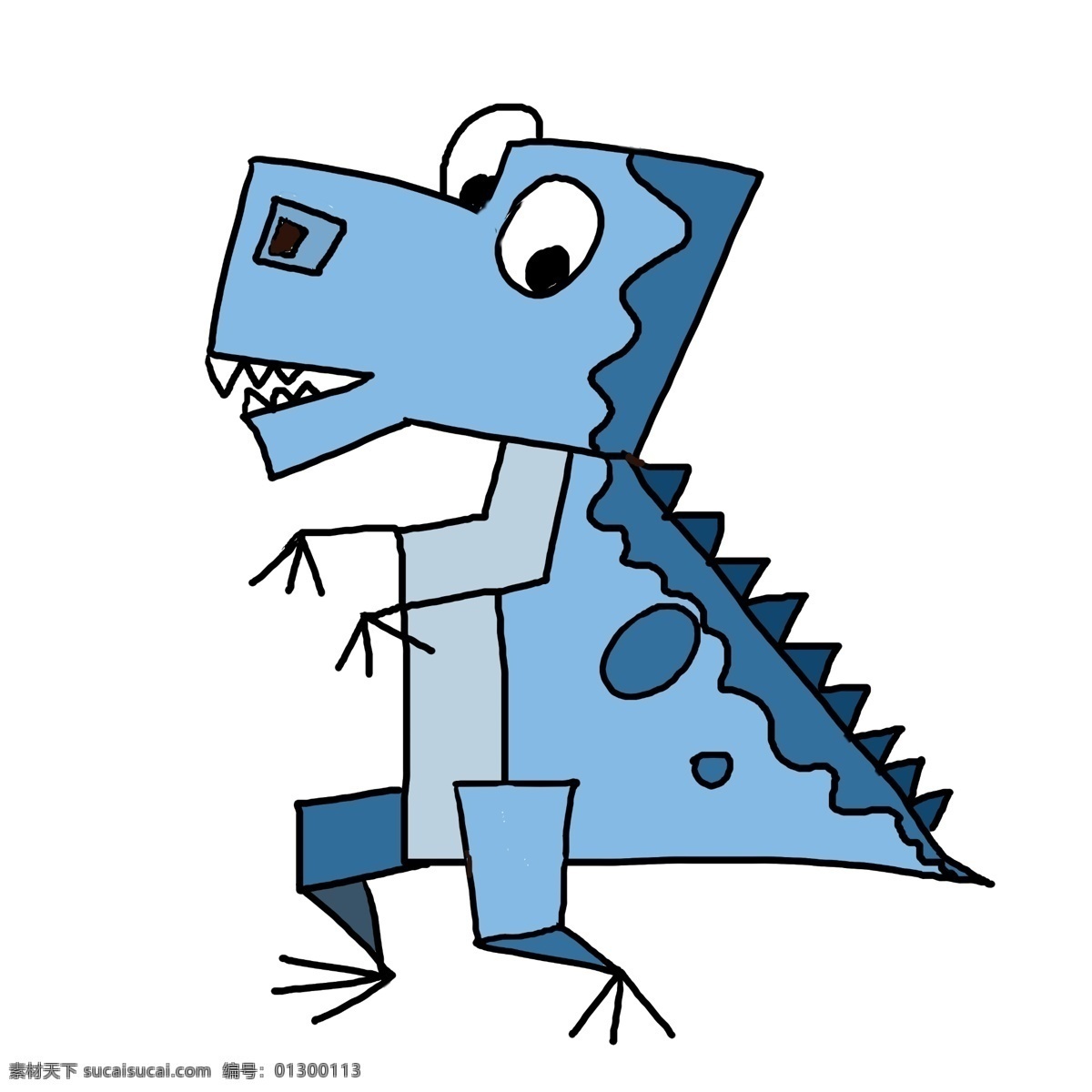 儿童玩具 恐龙 插画 玩具的恐龙 卡通插画 玩具插画 少儿玩具 小孩玩具 蓝色的恐龙