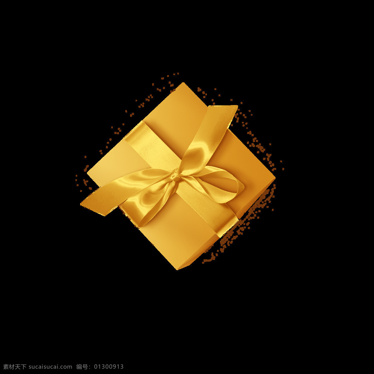 橙色 礼物 盒 金色 黄色 富贵 节日 圣诞 好礼