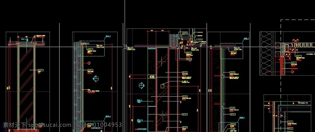 威尔逊 hba 施工 节点 节点图 节点库 节点图纸 施工节点 施工图 室内设计 环境设计 dwg