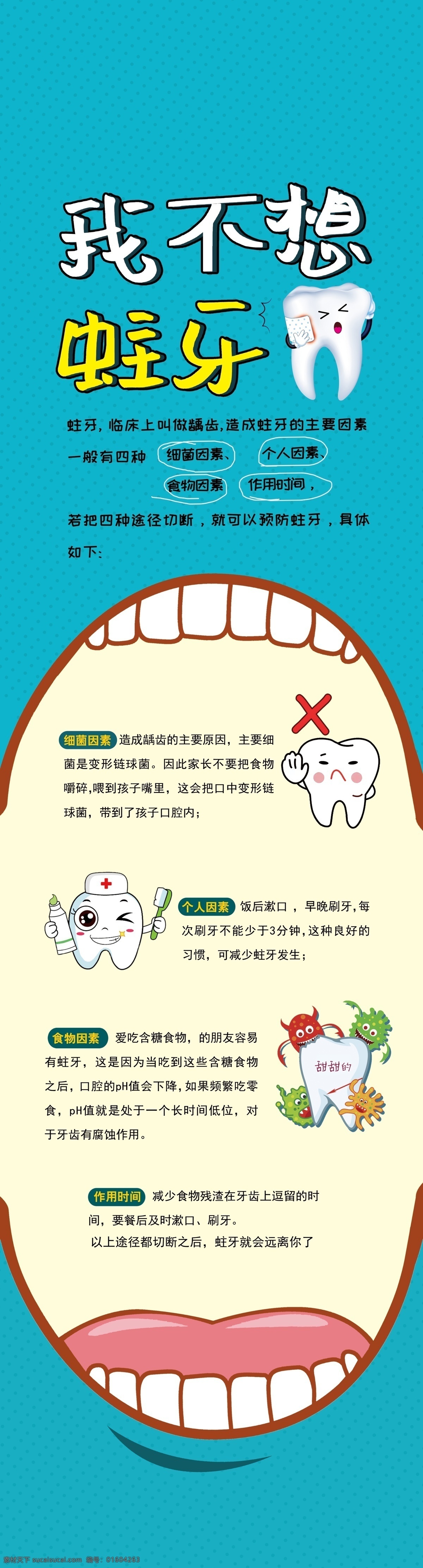 口腔科 蛀牙 海报 口腔 齿科 牙 广告 周年庆吊旗 招贴设计
