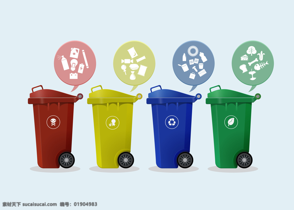 分类 垃圾桶 环保