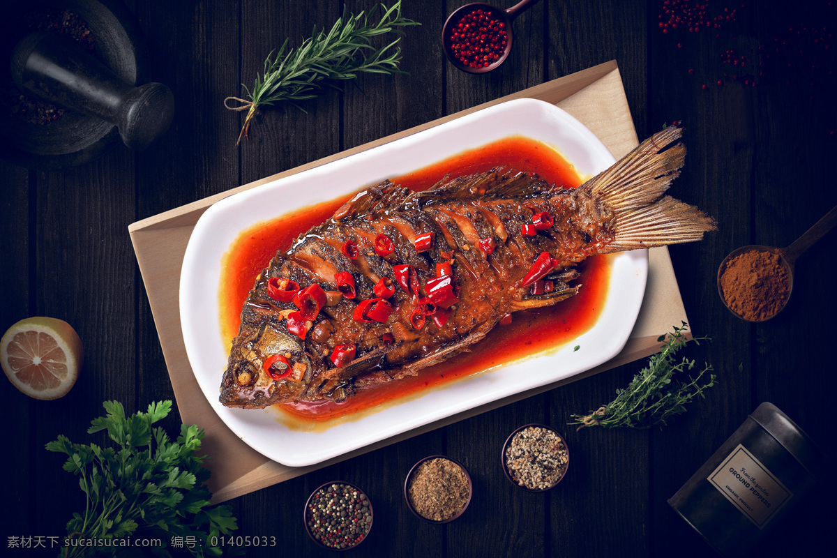 红烧鱼 香辣鱼 红辣椒鱼 鱼 美食 餐饮美食 传统美食