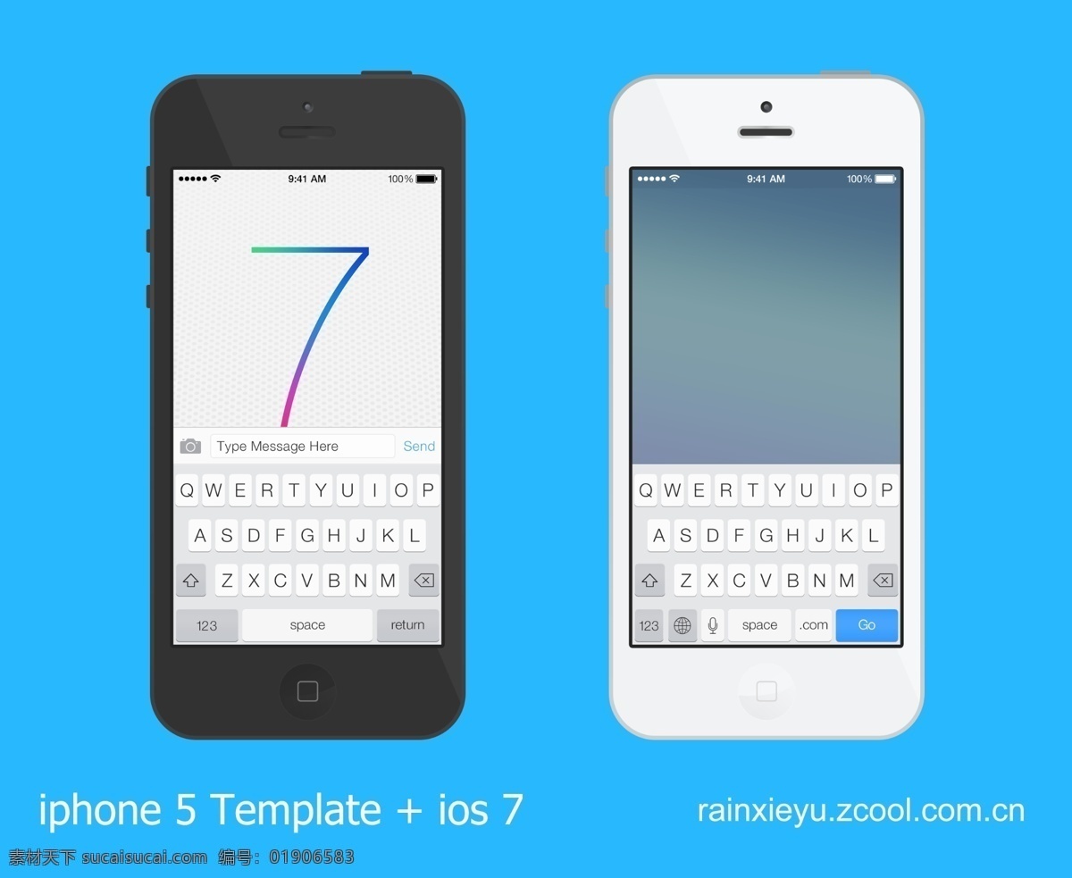 iphone 示例 图 ios7 iphone5 psd分层 苹果 图标 template 网页素材 网页模板