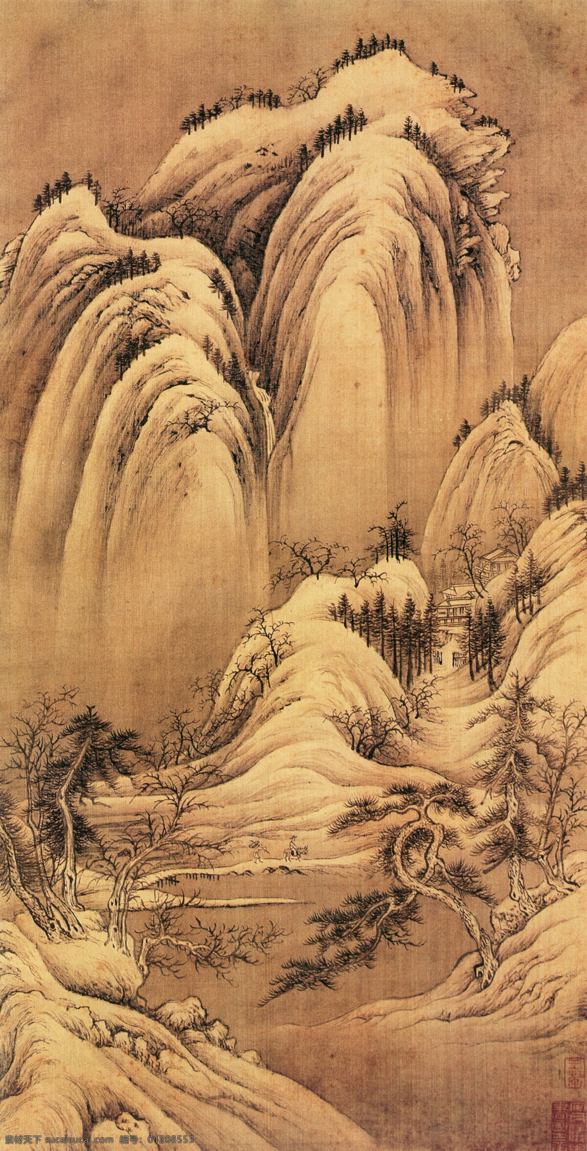 中国风 中国水墨画 水墨画 古画 古代山水画 中国元素 画国画 文化艺术 绘画书法 学国画 国画 中国画 山水风景 巨幅山水画 高清山水画 国画山水画 山水画工笔 山水画素材 美术绘画