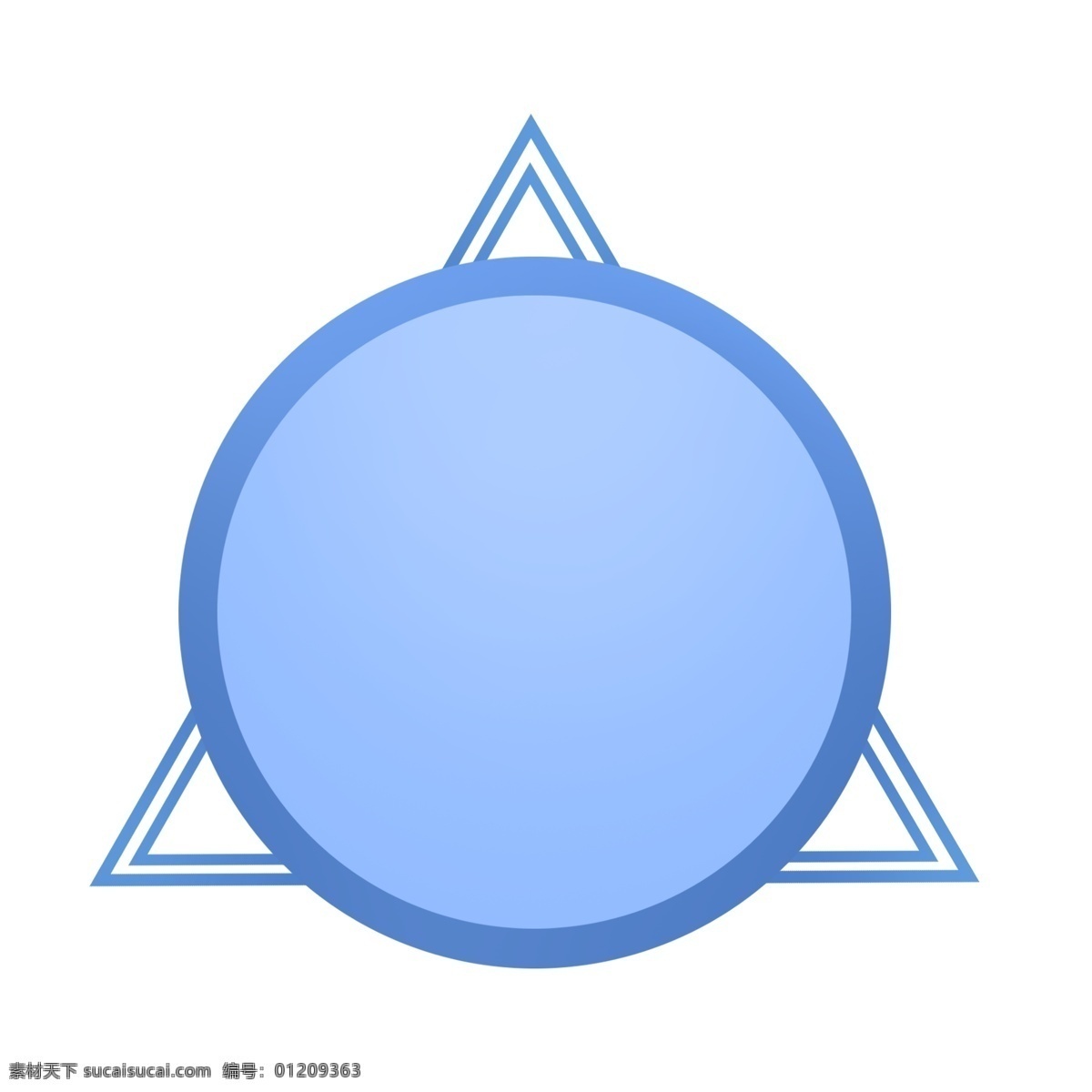蓝色 三角形 圆形 标题 框 标题框 圆盘 蓝色标题框 标签 蓝色标签 清新 小清新 标志
