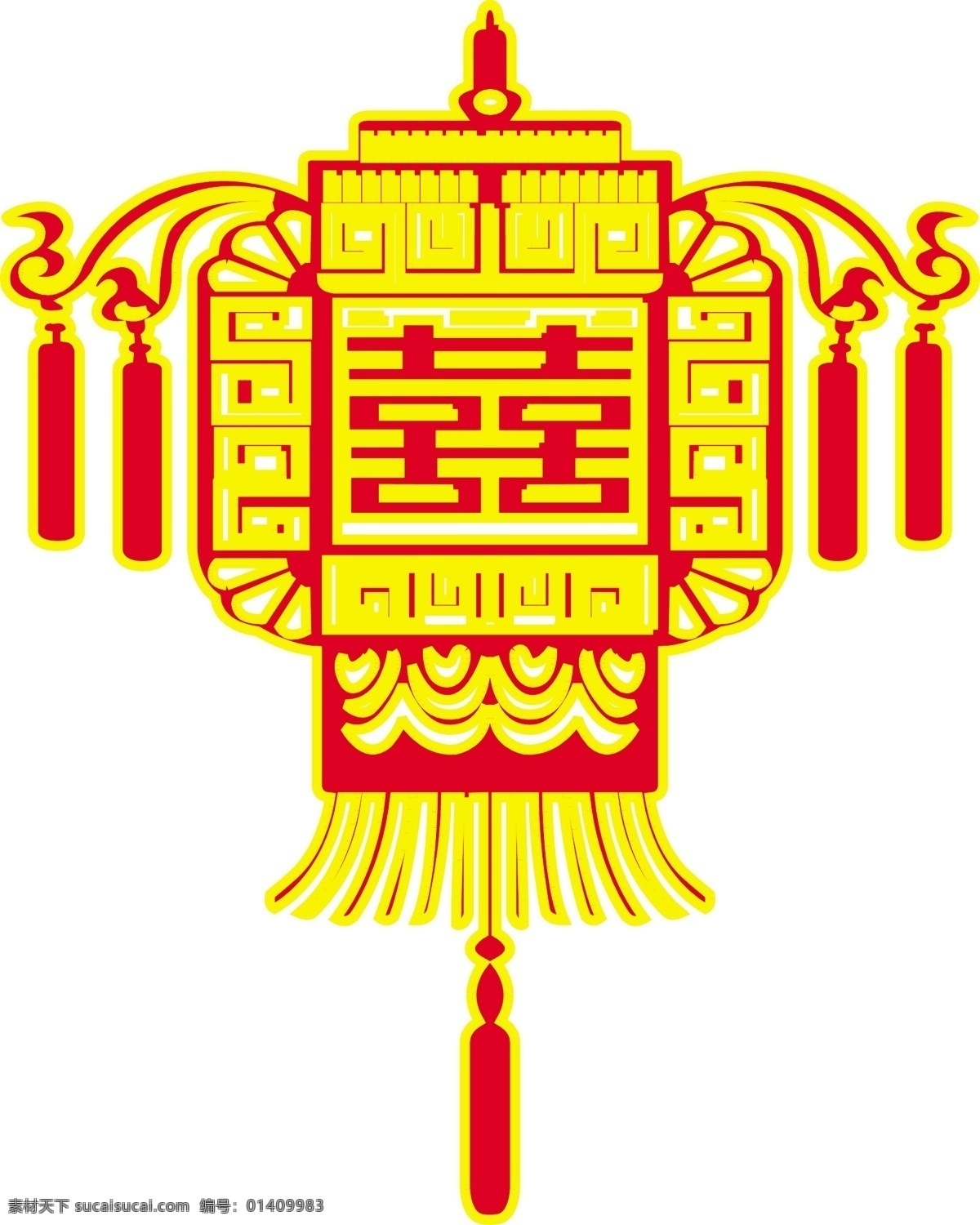 印花 矢量图 服装图案 黄色 色彩 双喜 文字 印花矢量图 面料图库 服装设计 图案花型