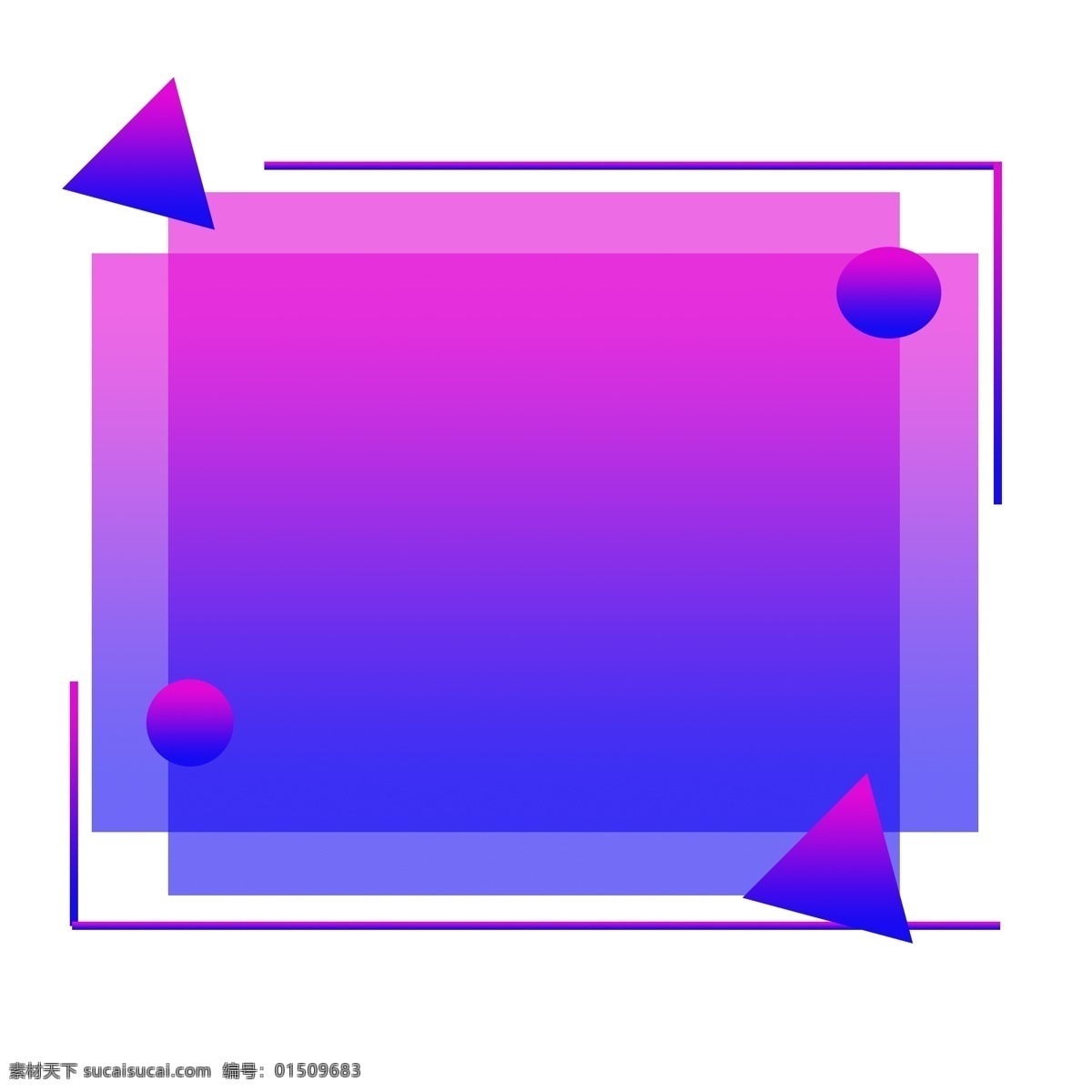 蓝紫色 渐变 纹理 边框 长方形 商用 简约 流行色彩 科技风格 装饰 背景 装饰元素 可商用 渐变风