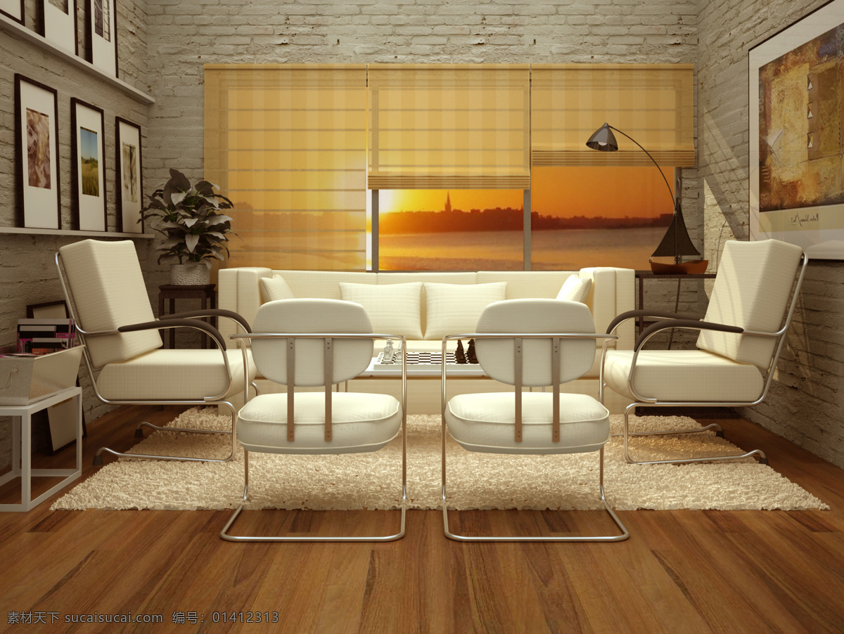 接待室 3d 环境设计 客厅 沙发 室内 室内设计 设计素材 模板下载 装修设计 家居装饰素材