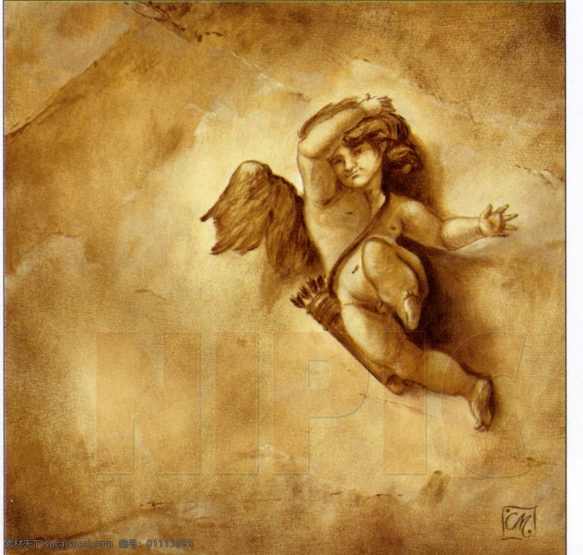 爱 爱神 儿童 画 绘画书法 箭 欧式 欧式油画 丘比特 天使设计素材 天使模板下载 天使 油画 装饰画 无框画 文化艺术 家居装饰素材