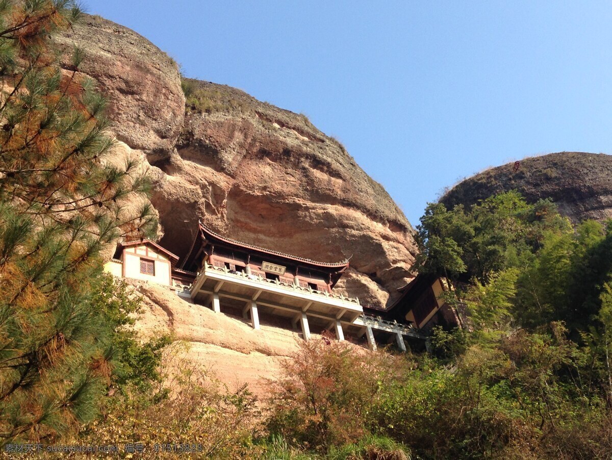 横店 拍戏 外景 方岩 寺庙 自然景观 风景名胜