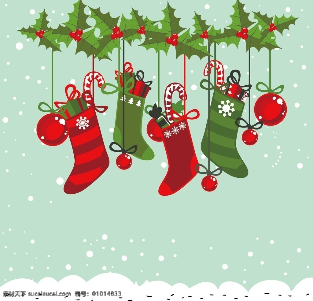 圣诞袜 圣诞老人 蜡烛 节日 庆祝 礼物 雪花 冬天 圣诞帽 麋鹿 圣诞节 耶诞节 雪橇 圣诞女郎 矢量 文化艺术 节日庆祝