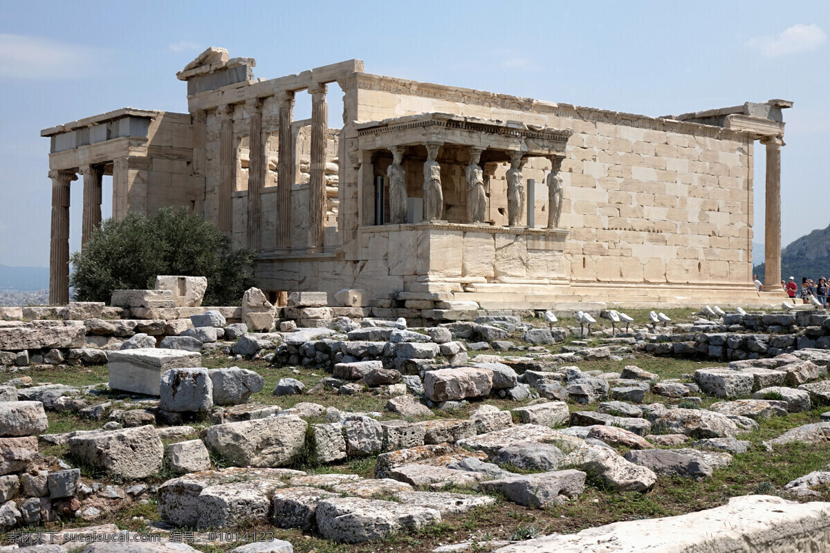 伊瑞克提翁 神庙 希腊 雅典 卫城 少女石柱 异域风景 旅游摄影 国外旅游