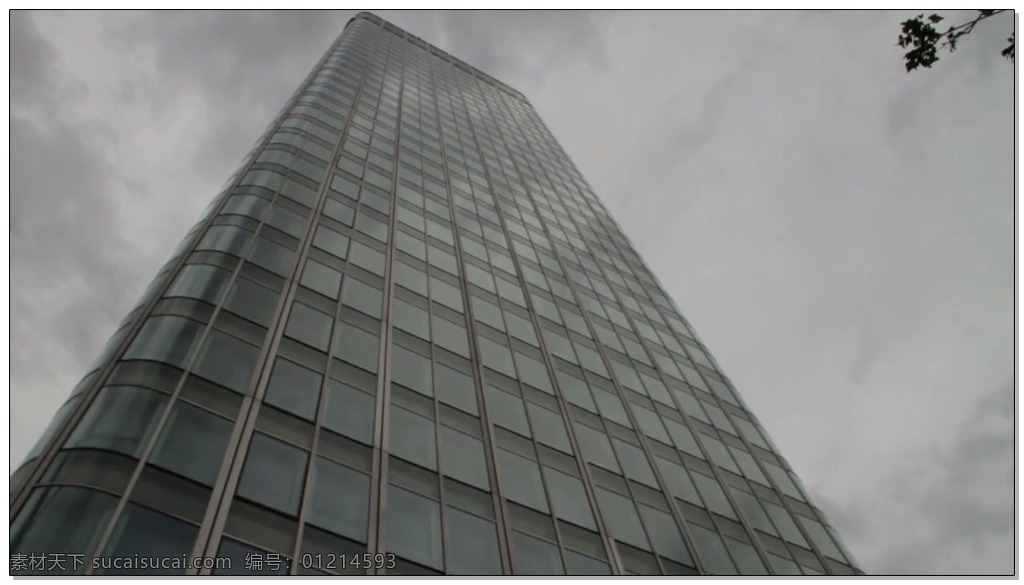 城市 楼房 视频 写字楼 灰色 天空 视频素材 动态视频素材